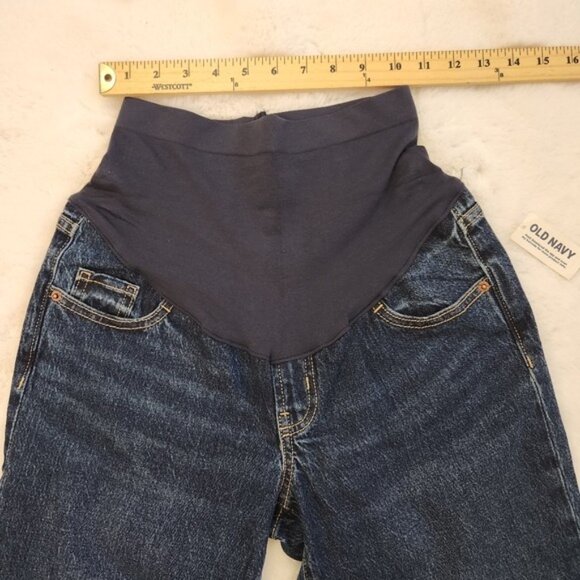 Old Navy O.G Straight Maternity Dark Blue Jeans Size 2 - Picture 7 of 11